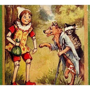 Pinocchio 1920s Illustrated Frances Brundage Raphael Tuck Artist HC Collodi WHBS